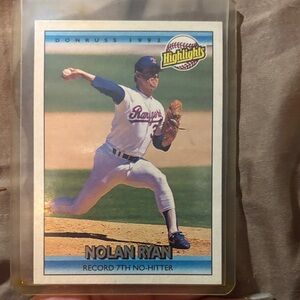 Donruss 1992 Nolan Ryan Baseball Card